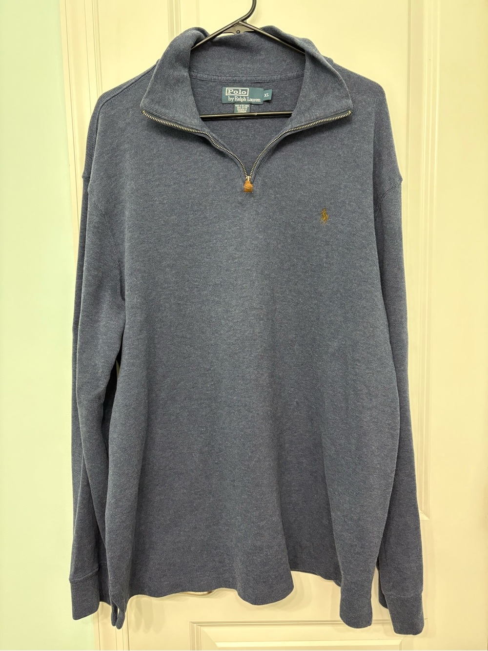 Ralph Lauren Polo Heathered Blue Crewneck Labeled XL